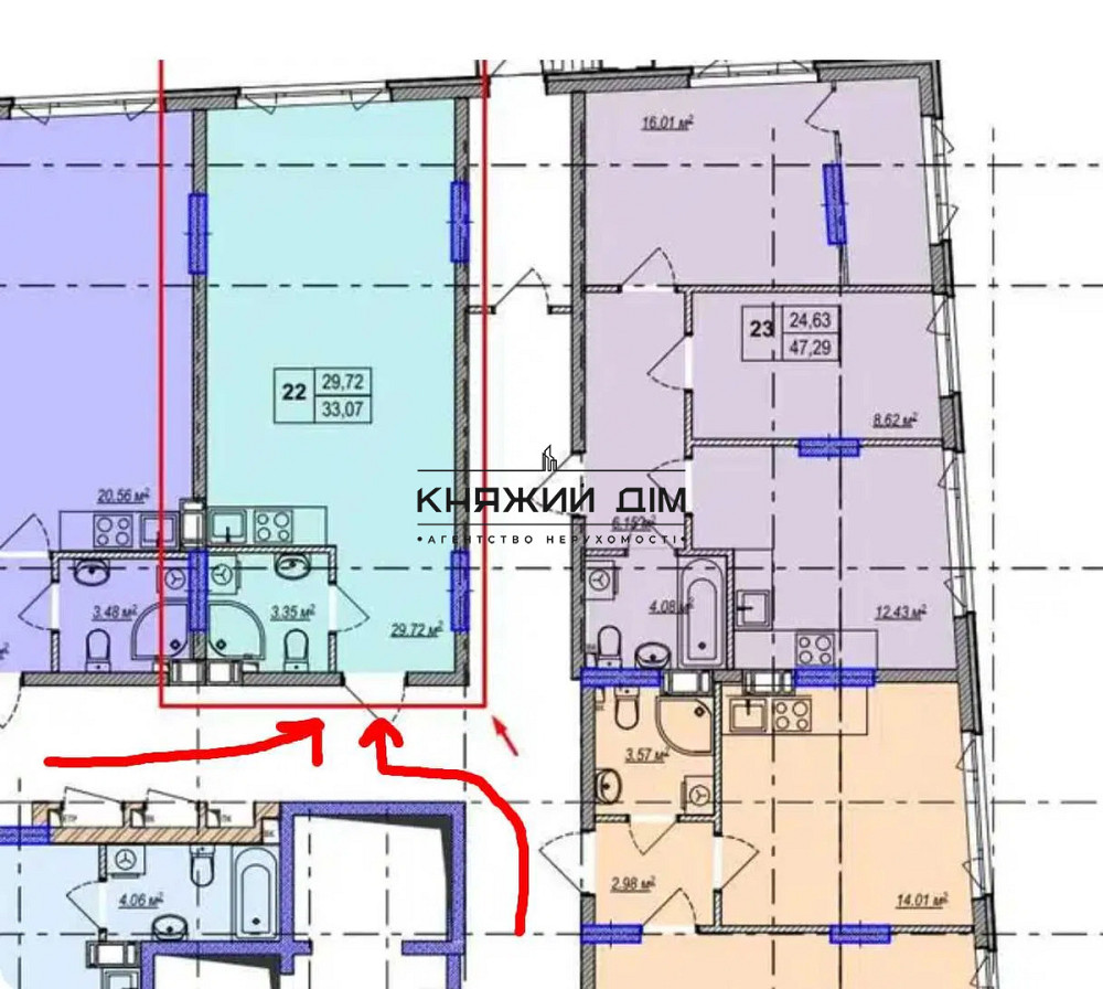 Продаж 1 кімнатної ЖК Метро Парк ст. м. Вирлиця Киев - изображение 2