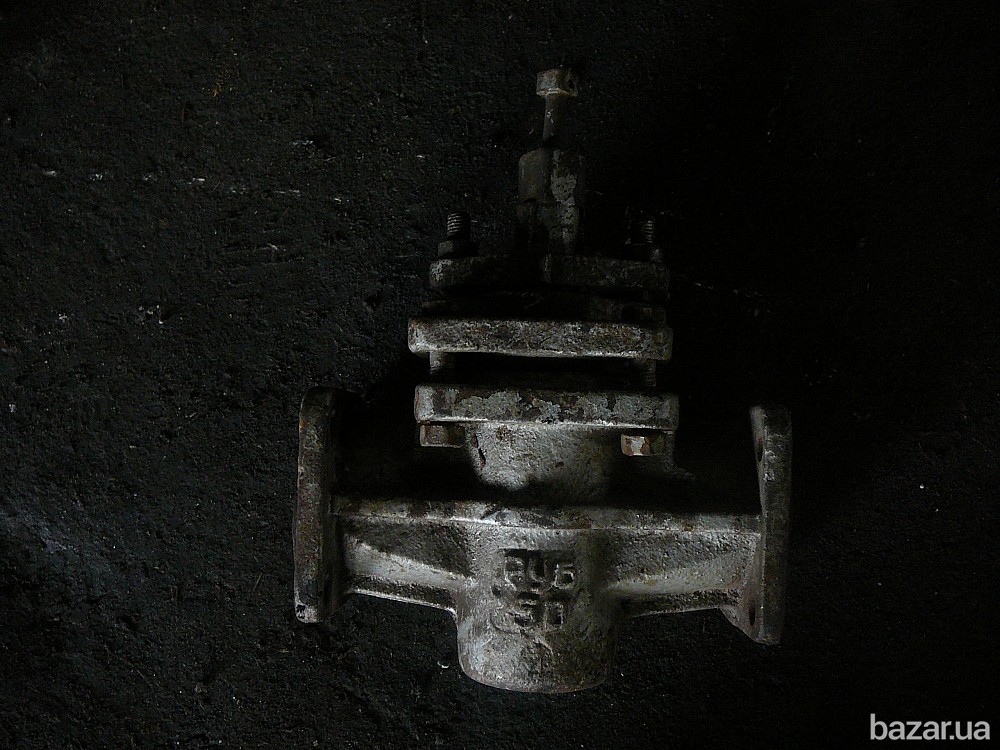 кран пробковый чугунный фланцевый 2-ходовой 11ч8бк Ду 50 Ру 6 Полтава - изображение 1