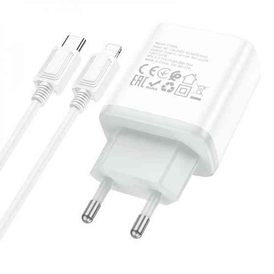 СЗУ Hoco C104A PD20W (1USB-C) + кабель Type-C to Lightning Херсон