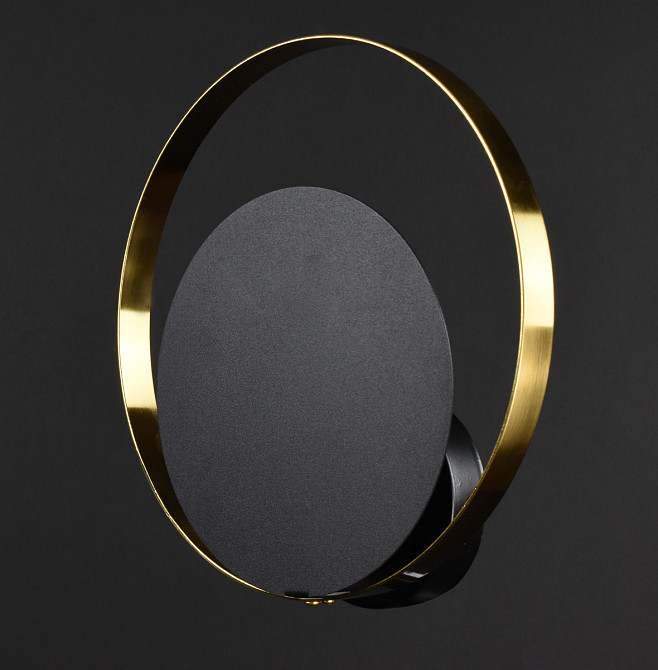 Бра настінна B5-250*250-bk-gd Чорний 25х25х7 см. Київ - зображення 1