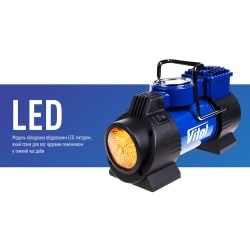 Автокомпресор Vitol К-60 150 psi 15 A 40 л ліхтар прикурювач (К-60) Раздельная - изображение 8