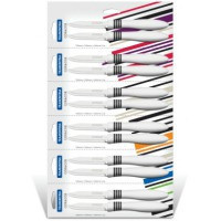 Ніж Tramontina COR & COR для овочів, 76 мм, 2 шт, біла ручка Київ - зображення 1