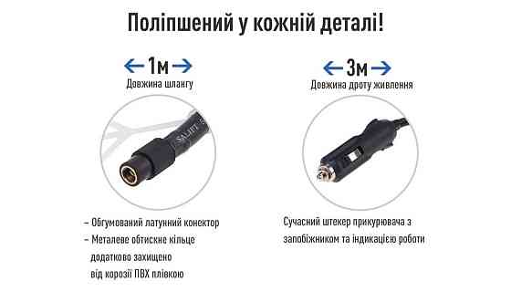 Автокомпресор Vitol К-60 150 psi 15 A 40 л ліхтар прикурювач (К-60) Роздільна