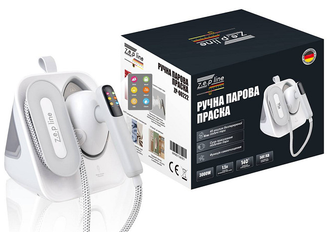 Утюг паровой ручной Zepline ZP-00222 White 3000 Вт белый Киев - изображение 1