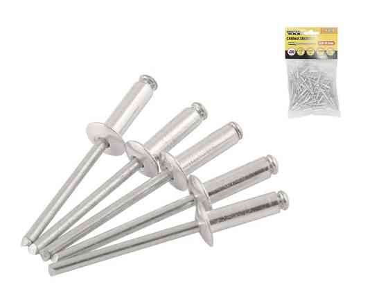 Заклепки алюминиевые вытяжные MASTERTOOL 4.0х16.00 мм 50 шт 20-0570 Харьков