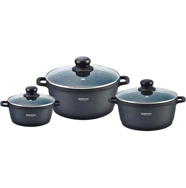 Набір каструль 6 пр Bohmann BH-6006-MRB Київ - зображення 1