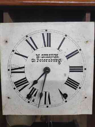 Антикварний настінний годинник W. Strauch, Петербург, XIX століття Киев