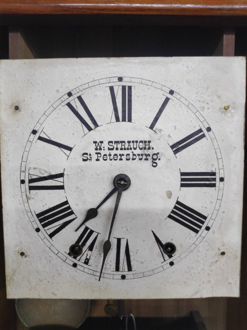 Антикварний настінний годинник W. Strauch, Петербург, XIX століття Київ - зображення 6