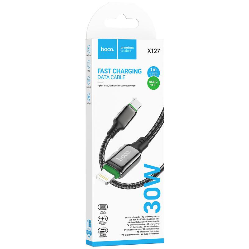 Дата кабель Hoco X127 Exceed Type-C to Lightning PD30W (1m) Херсон - зображення 2