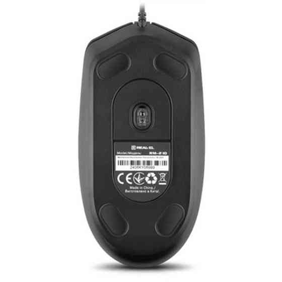 Мишка REAL-EL RM-210 USB Black (EL123200036) Харків