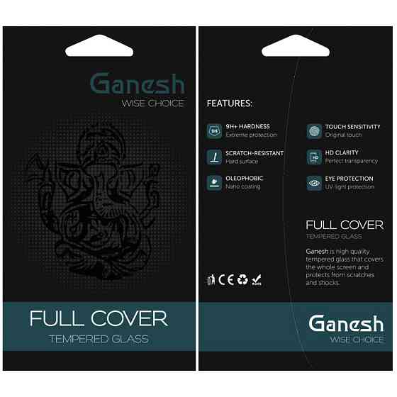 Защитное стекло Ganesh (Full Cover) для Apple iPhone 13 Pro Max / 14 Plus (6.7") Херсон