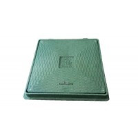 Люк пластиковый квадратный 680х680 (черный) Київ - зображення 2