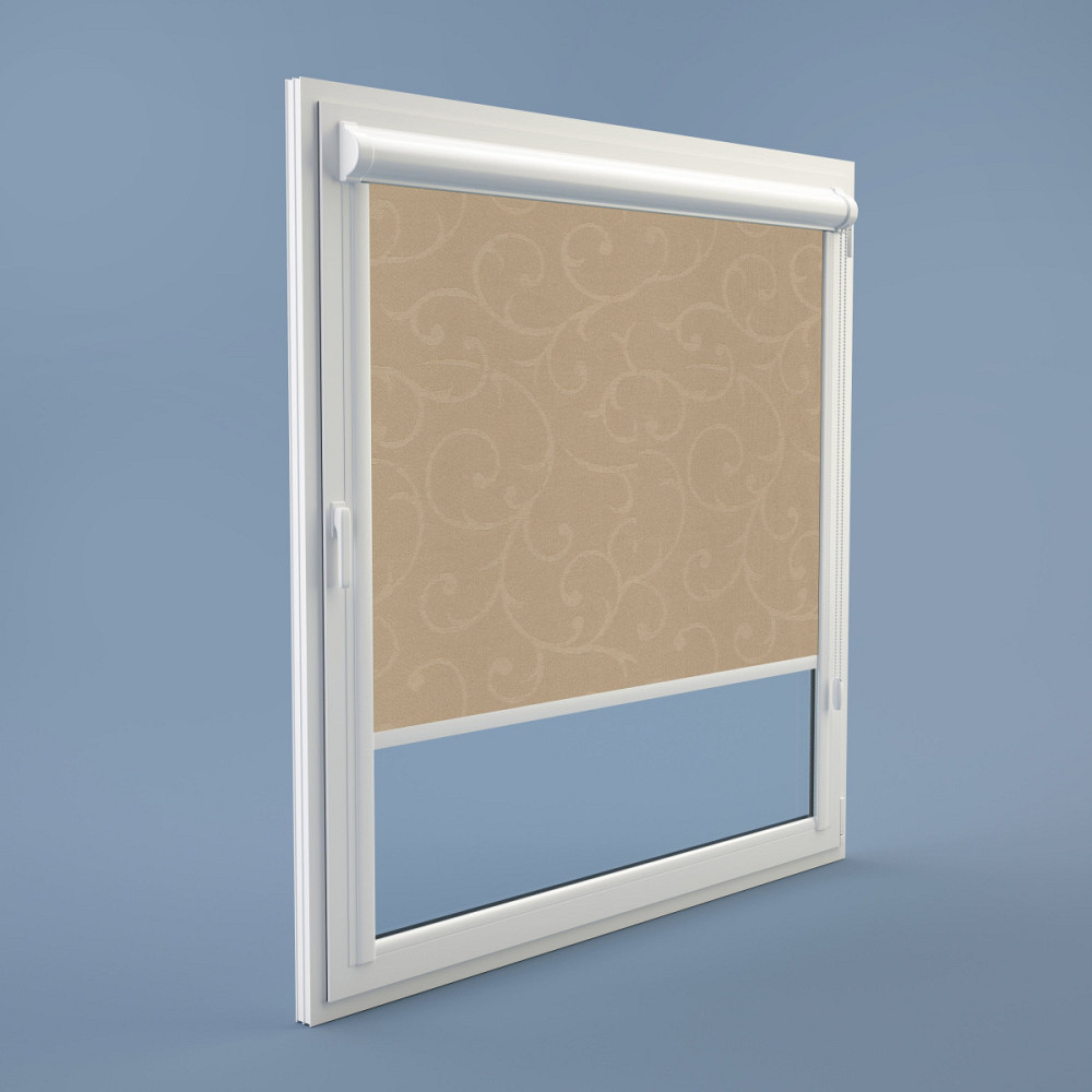 Рулонна штора Rolets Акант 2-1839-350 35x170 см закритого типу Світло-коричнева Київ - зображення 1