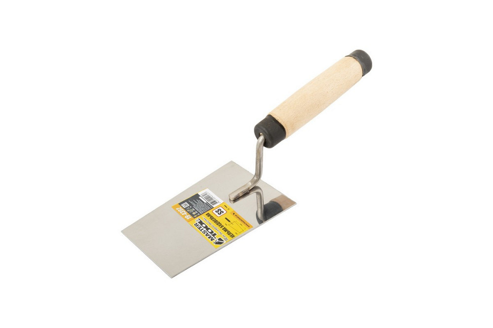 Кельма отделочника MASTERTOOL КОУ12 ударная нержавеющая сталь деревянная ручка 19-4392 Харьков - изображение 1