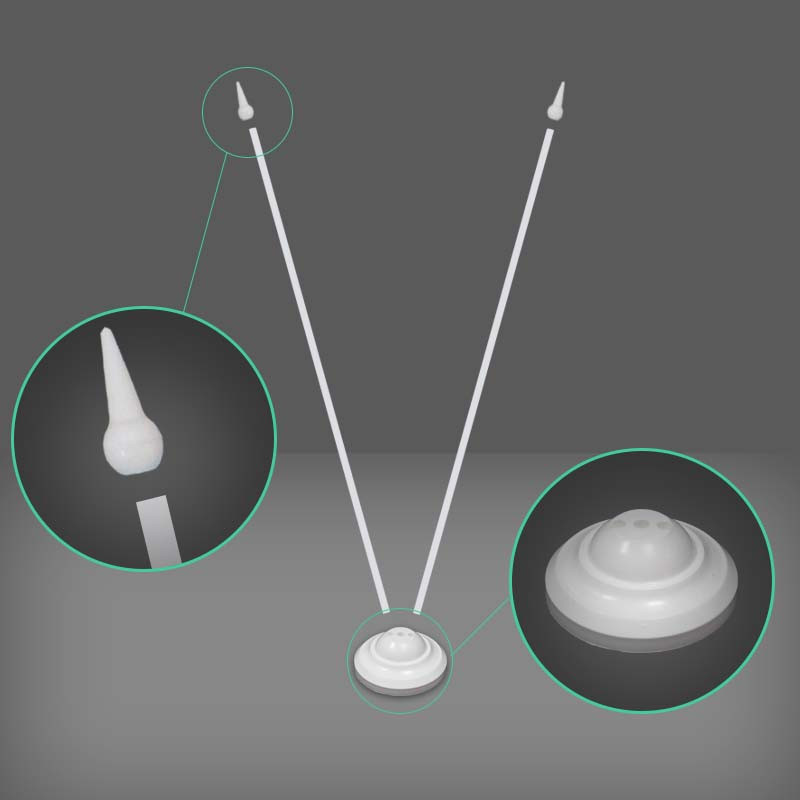 Подставка для флажков пластиковая настольная двухрожковая Київ - зображення 6