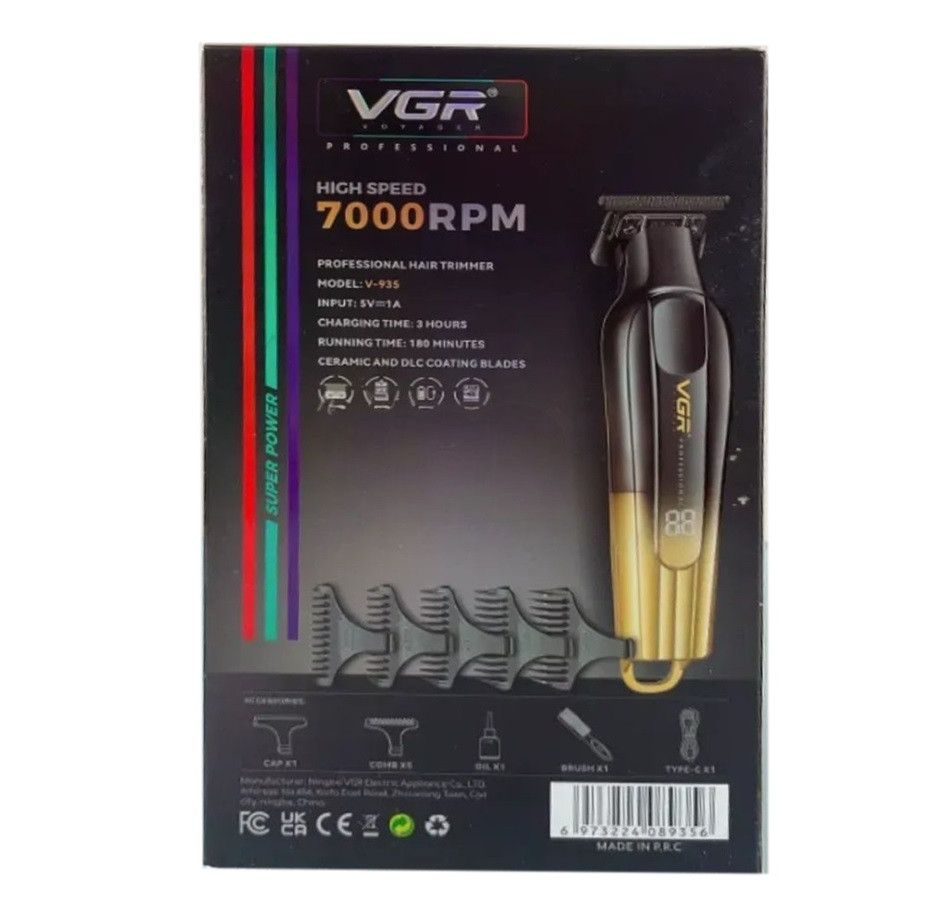 Триммер VGR V-935 GOLD 7 Вт золотистый Киев - изображение 2