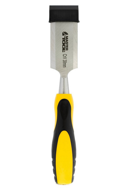 Стамеска плоская по дереву ударная MASTERTOOL CrV 38 мм с двухкомпонентной ручкой 14-1538 Харків - зображення 12