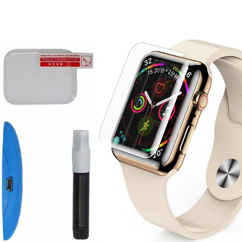 Защитное 3D стекло Mocolo с УФ лампой для Apple Watch Series 7/8 (41mm) Херсон - изображение 1