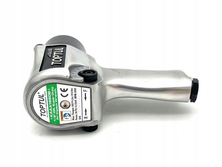 Гайковерт для автосервиса пневматический 1/2" 814N/m 8000об/мин TOPTUL KAAA1660B Харьков - изображение 12