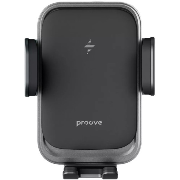 Автомобільний тримач з БЗП Proove Nitro Charge 15W Matte Black (WHNC15002005) Харків - зображення 1