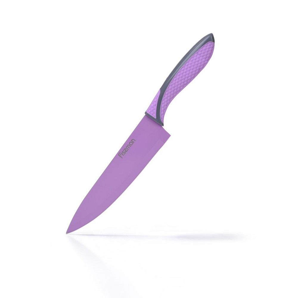 Ніж кухарський Fissman Juicy FS-2285 20 см фіолетовий Киев - изображение 1