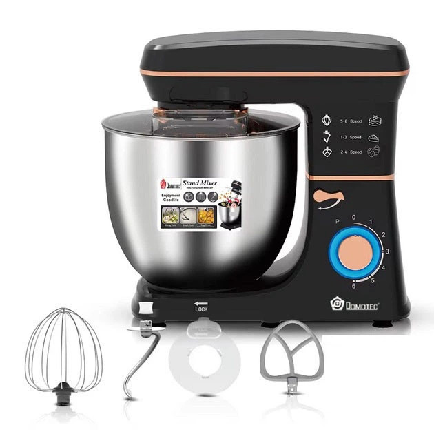 Миксер планетарный Domotec R-6673 1200 Вт черный Київ - зображення 1