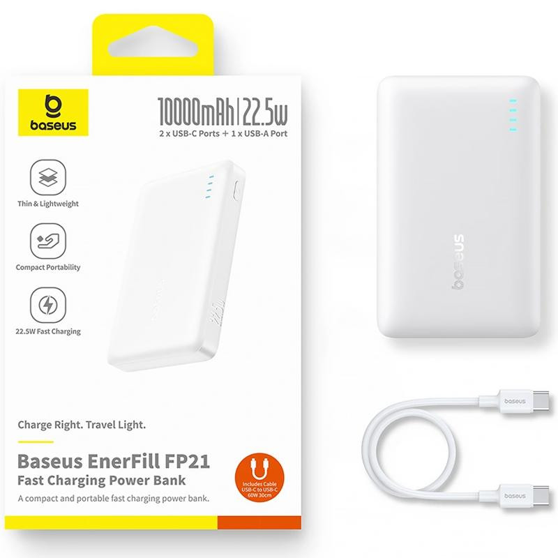 Портативное ЗУ Power Bank Baseus EnerFill FP21 22.5W 10000 mAh (P1008210D213) Херсон - зображення 7
