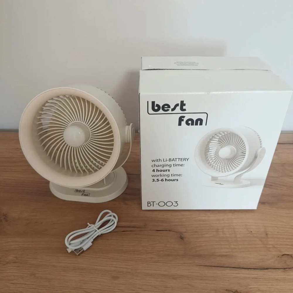 Вентилятор настольний Best Fan ВТ-003 5 Вт белый Киев - изображение 3