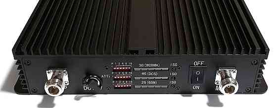 Усилитель мобильного сигнала репитер трехдиапазонный WLC3075-GDW 900/1800/2100 МГц, 1600-2000 кв. м. Днепр