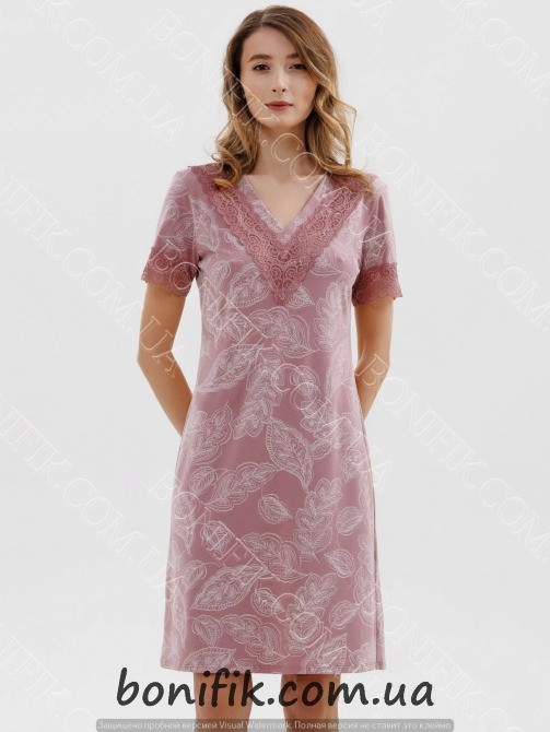 Женская ночная сорочка с коротким рукавом "Petaline" (16531) (арт. 1174) Кривий Ріг - зображення 2