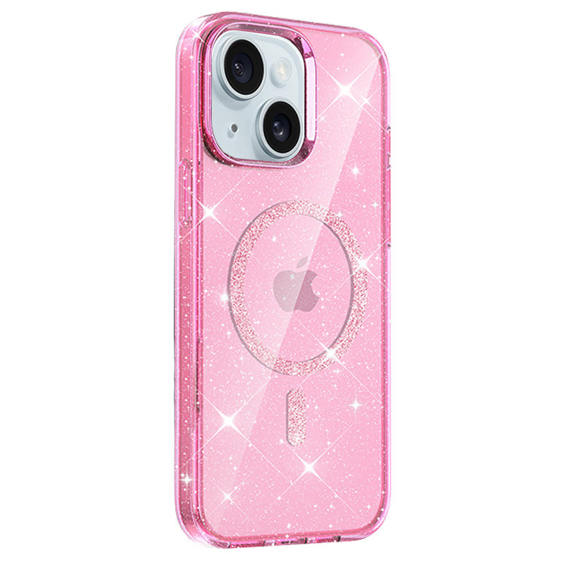 Чехол TPU Eclipse Sparkle (MagFit) для Apple iPhone 15 (6.1") Херсон - зображення 2