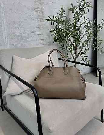 Шкіряна сумка-шопер для жінок — великий формат, ремінець на плече тауп TS00385 Київ