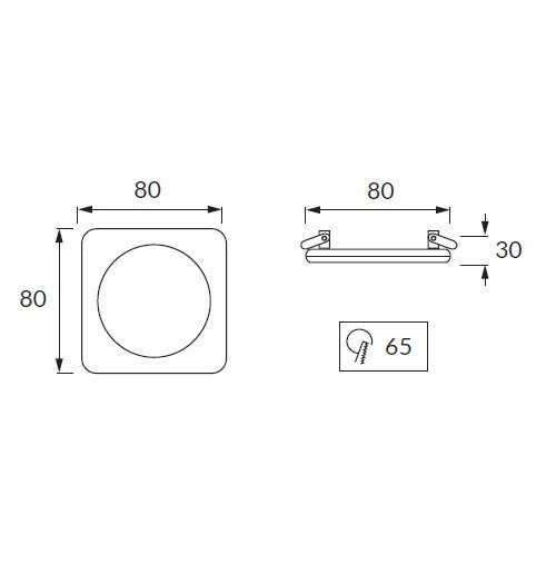 Стельовий світлодіодний світильник, Strühm Poland, 5W, 4000K, врізний, квадратний, білий, STR-03084 Киев - изображение 2