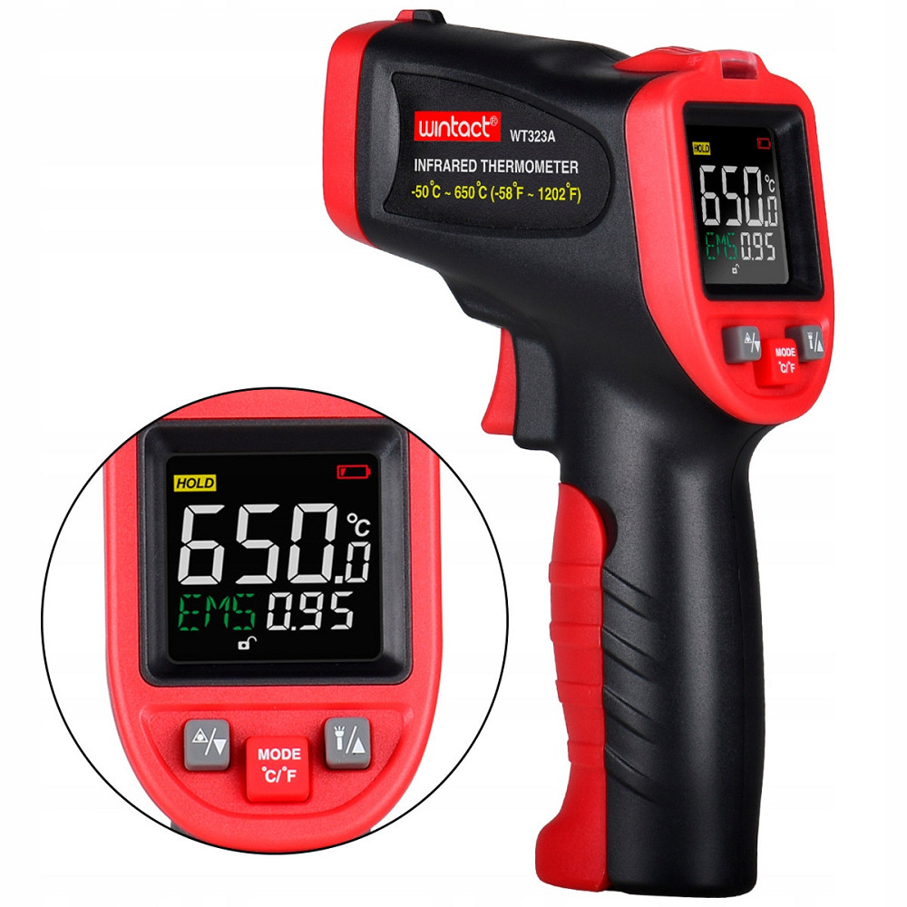 Пирометр инфракрасный -50-650°C WINTACT WT323A Харьков - изображение 4