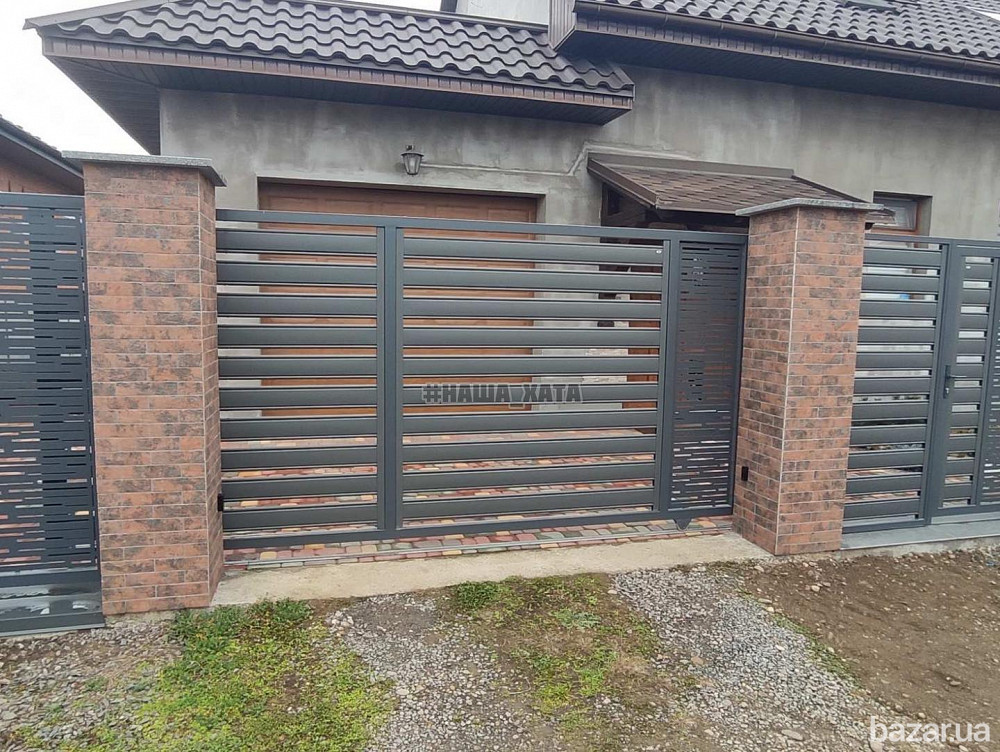 Металевий паркан Ранчо від виробника.Метал з імітацією дерева. Стрий - зображення 5