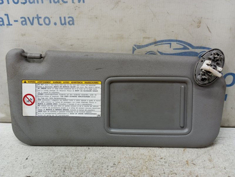 Козырек солнцезащитный правый Toyota RAV 4 2005-2016 7431042410B0 (Арт. 83401) Киев - изображение 1