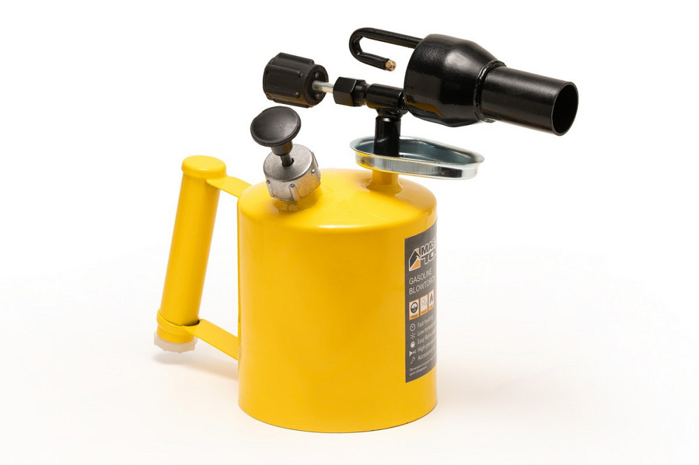 Лампа паяльная бензиновая MASTERTOOL 1.0 л 1100°С 32 мм 1200 г/час 0.25 МПа 44-5210 Харків - зображення 2