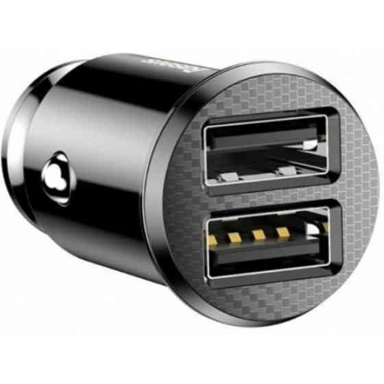 Автомобільний зарядний пристрій Baseus Grain Car 2USB 3.1A Black (CCALL-ML01) (Код товару:24997) Харків