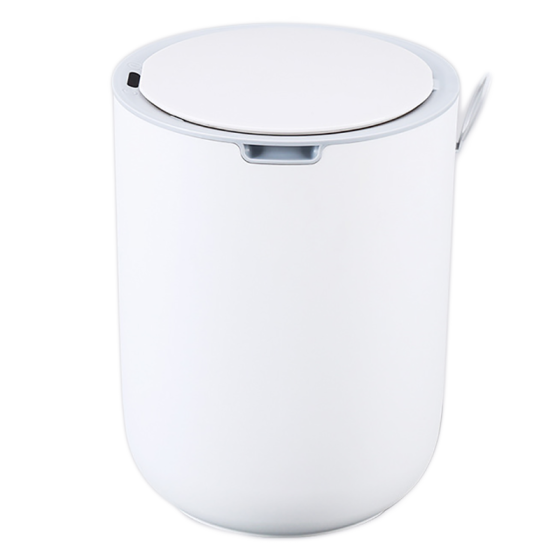 Сенсорное ведро для мусора JAH 8 л круглое Waterproof белое Киев