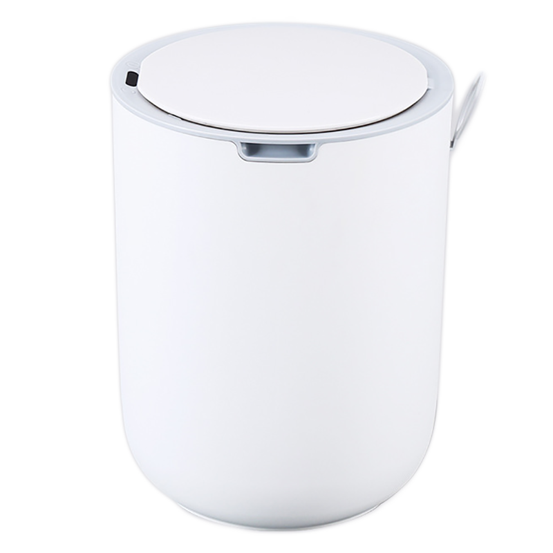 Сенсорное ведро для мусора JAH 8 л круглое Waterproof белое Киев - изображение 1