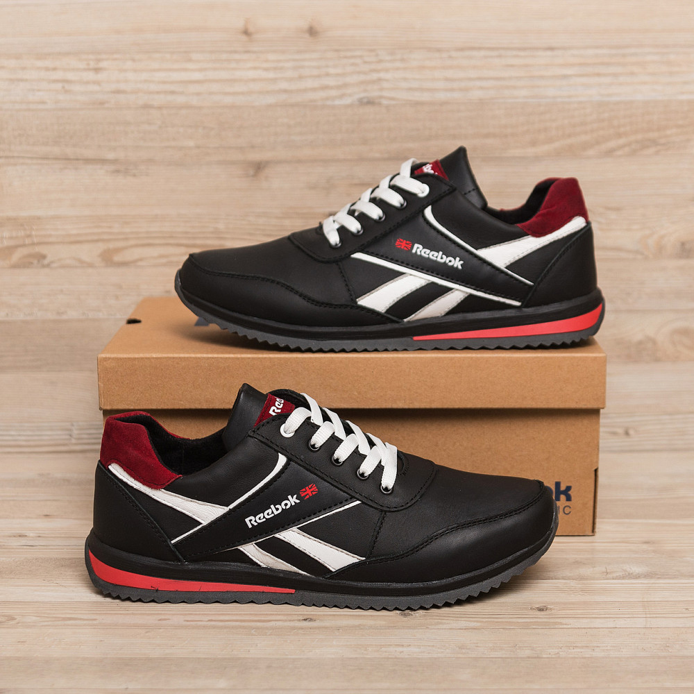 Мужские кожаные кроссовки Anser NS black Київ - зображення 5