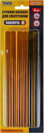 Стержни клеевые MASTERTOOL RADIOFIX 11.2х200 мм 6 шт для электроники полиамидные 42-1172 Харків