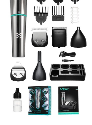Машинка для стрижки 6 в 1 VGR V-101 10 Вт серебристая Киев - изображение 4