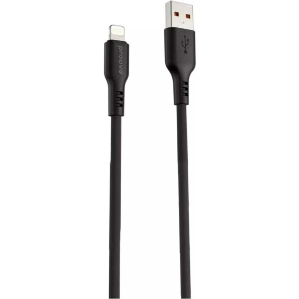 Кабель Proove Rebirth USB to Lightning 2.4A 1m Black (CCRE60001101) (Код товару:40736) Харьков - изображение 1