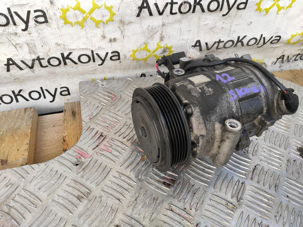 Компрессор кондиционера Skoda Fabia 1.2 бензин 2007-2014 (6Q0-820-808G) Ковель - зображення 1