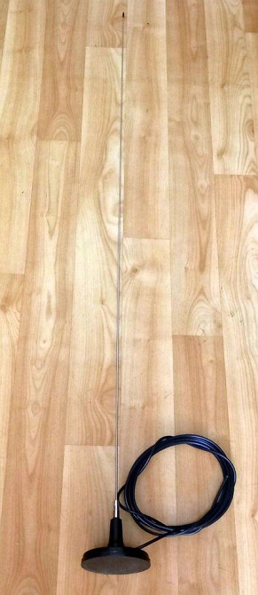 Уценка. Антенна штыревая SA-15505 VHF 136-174 МГц 5 дБ 100 Вт, с кабелем 4 м на магнитном основании Днепр - изображение 1