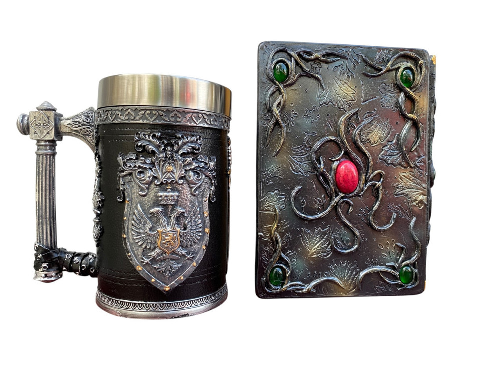 Подарочный набор Кружка 3D Щит и Корона и Блокнот 3D «Лесной Гримуар Лисы» Київ - зображення 2