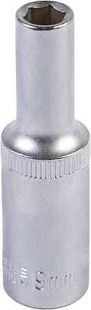 Головка торцевая 6-гранная удлиненная MASTERTOOL ½" 9 мм L 78 мм CrV 78-0509 Харків