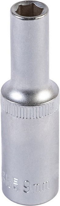 Головка торцевая 6-гранная удлиненная MASTERTOOL ½" 9 мм L 78 мм CrV 78-0509 Харків - зображення 1