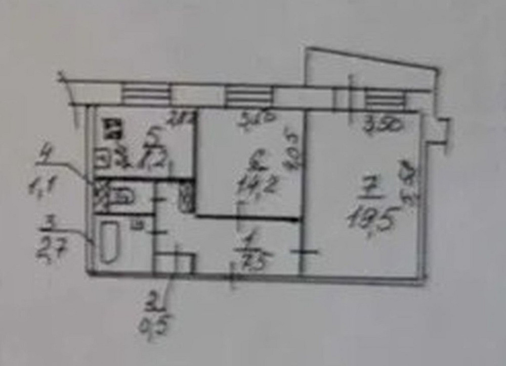 Продам большую 2-к квартиру на Щербины, Левобережный-3 Дніпро - зображення 7